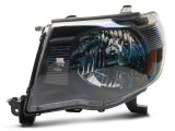 Raxiom 05-11 Toyota Tacoma Axial Series OE Replacement Headlights- Black Housing (Clear Lens) thumbnail 4