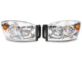 Raxiom 06-08 Dodge RAM 1500 Axial Series OEM Style Rep Headlights- Chrome Housing (Clear Lens) thumbnail 3