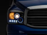 Raxiom 06-08 Dodge RAM 1500 LED Halo Projector Headlights- Black Housing (Clear Lens) thumbnail 1