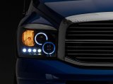 Raxiom 06-08 Dodge RAM 1500 LED Halo Projector Headlights- Black Housing (Clear Lens) thumbnail 2