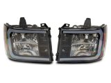 Raxiom 07-13 GMC Sierra 1500 Axial Series Headlights w/ LED Bar- Black Housing (Clear Lens) thumbnail 3