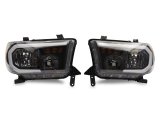 Raxiom 07-13 Toyota Tundra Axial Series Headlights w/ SEQL LED Bar- Black Housing (Clear Lens) thumbnail 4