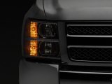 Raxiom 07-14 Chevrolet Silverado 1500 Axial OEM Rep Headlights- Chrome Housing (Clear Lens) thumbnail 2