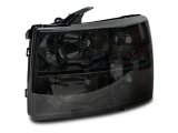 Raxiom 07-14 Chevrolet Silverado 1500 HD Axial OEM Rep Headlights- Chrome Housing- Smoked Lens thumbnail 7