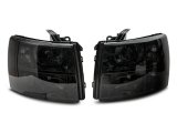 Raxiom 07-14 Chevrolet Silverado 1500 HD Axial OEM Rep Headlights- Chrome Housing- Smoked Lens thumbnail 9