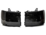 Raxiom 07-14 GMC Sierra 1500/2500 HD/3500 HD Axial OEM Rep Headlights- Chrome Housing- Smoked Lens thumbnail 1