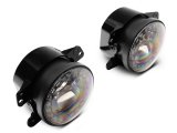 Raxiom 07-18 Jeep Wrangler JK 18-23 Jeep Wrangler JL Axial Series Nighthawk LED Fog Lights thumbnail 1