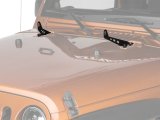 Raxiom 07-18 Jeep Wrangler JK 24-In Light Bar Hood Mounting Brackets thumbnail 1