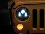 Raxiom 07-18 Jeep Wrangler JK 7-In LED Headlights- Black Housing (Clear Lens) thumbnail 1