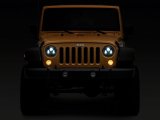 Raxiom 07-18 Jeep Wrangler JK 7-In LED Headlights- Black Housing (Clear Lens) thumbnail 6