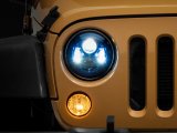 Raxiom 07-18 Jeep Wrangler JK 7-In LED Headlights- Blue Housing- Clear Lens thumbnail 1