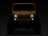 Raxiom 07-18 Jeep Wrangler JK 7-In LED Headlights Green Housing- Clear Lens thumbnail 9