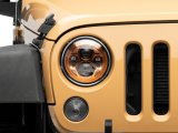 Raxiom 07-18 Jeep Wrangler JK 7-In LED Headlights Orange Housing- Clear Lens thumbnail 5