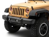 Raxiom 07-18 Jeep Wrangler JK 7-In LED Headlights- Red Housing- Clear Lens thumbnail 4