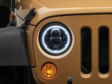 Raxiom 07-18 Jeep Wrangler JK Axial 7-In LED Headlights w/ DRL Turn Signals- Black Housing (Clear) thumbnail 4