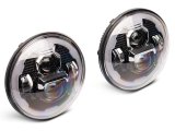 Raxiom 07-18 Jeep Wrangler JK Axial 7-In LED Headlights w/ DRL Turn Signals- Black Housing (Clear) thumbnail 5