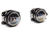 Raxiom 07-18 Jeep Wrangler JK Axial Series 4-In LED Devil Eyes Fog Lights w/ Halo thumbnail 1