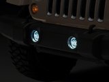 Raxiom 07-18 Jeep Wrangler JK Axial Series 4-In LED Devil Eyes Fog Lights w/ Halo thumbnail 4