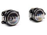 Raxiom 07-18 Jeep Wrangler JK Axial Series 4-In LED Devil Eyes Fog Lights w/ Halo thumbnail 7