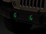 Raxiom 07-18 Jeep Wrangler JK Axial Series 4-In LED Fog Lights w/ RGB Halo thumbnail 2