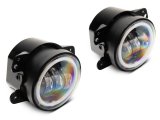 Raxiom 07-18 Jeep Wrangler JK Axial Series Halo LED Fog Lights- Amber thumbnail 6