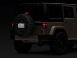 Raxiom 07-18 Jeep Wrangler JK Axial Series License Plate Bracket w/ LED Brake Light thumbnail 3