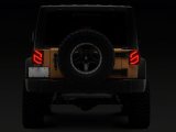 Raxiom 07-18 Jeep Wrangler JK Axial Series Trident LED Tail Lights- Black Housing (Clear Lens) thumbnail 3