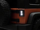 Raxiom 07-18 Jeep Wrangler JK Axial Series Vision LED Tail Lights- Black Housing (Clear Lens) thumbnail 3