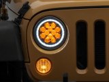 Raxiom 07-18 Jeep Wrangler JK Axial Spider LED Headlights w/Angel Eye Halo- Blk Housing (Clear Lens) thumbnail 3