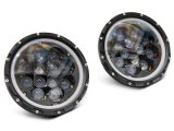 Raxiom 07-18 Jeep Wrangler JK Axial Spider LED Headlights w/Angel Eye Halo- Blk Housing (Clear Lens) thumbnail 4