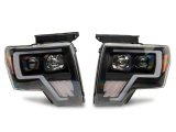 Raxiom 09-14 Ford F-150 Axial G4 Light Bar Switchback Projector Headlights- Blk Housing (Clear Lens) thumbnail 6