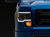Raxiom 09-14 Ford F-150 Axial Series Headlight w/ SEQL LED Bar- Black Housing (Clear Lens) thumbnail 3