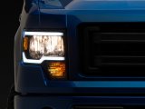 Raxiom 09-14 Ford F-150 Axial Series Headlights w/ LED Bar- Black Housing (Clear Lens) thumbnail 1