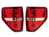 Raxiom 09-14 Ford F-150 Styleside Tail Lights- Chrome Housing - Red/Clear Lens thumbnail 2
