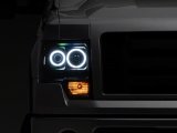 Raxiom 09-14 Ford F-150 Super White LED Halo Projector Headlights- Black Housing (Clear Lens) thumbnail 3