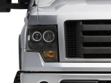 Raxiom 09-14 Ford F-150 Super White LED Halo Projector Headlights- Black Housing (Clear Lens) thumbnail 4