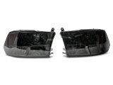Raxiom 09-18 Dodge RAM 1500 Axial OEM Rep Headlights w/ Dual Bulb- Chrome Housing (Smoked Lens ) thumbnail 3