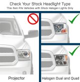 Raxiom 09-18 Dodge RAM 1500 Axial OEM Rep Headlights w/ Single Bulb- Chrome Housing (Clear Lens) thumbnail 2