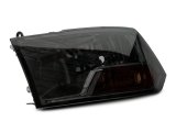 Raxiom 09-18 Dodge RAM 1500 Axial OEM Rep Headlights w/ Single Bulb- Chrome Housing (Smoked Lens) thumbnail 5