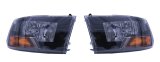 Raxiom 09-18 Dodge RAM 1500/2500/3500 Euro Style Headlights w/ Single Bulb- Blk Housing (Clear Lens) thumbnail 1
