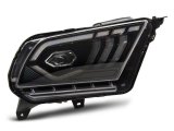 Raxiom 10-12 Ford Mustang w/ Factory Halogen LED Projector Headlights- Black Housing (Clear Lens) thumbnail 5