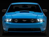 Raxiom 10-12 Ford Mustang w/ Factory Halogen LED Projector Headlights- Black Housing (Clear Lens) thumbnail 6