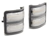 Raxiom 11-16 Ford F-250/F-350 Super Duty Axial Series LED Switchback Side Mirror Marker Lamps- Clear thumbnail 1
