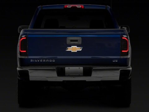 Raxiom 14-18 Chevrolet Silverado 1500 Axial Series LED Tail Lights- Black Housing (Smoked Lens) thumbnail 6