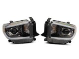 Raxiom 14-21 Toyota Tundra Axial Projector Headlights w/ SEQL LED Bar- Black Housing (Clear Lens) thumbnail 5