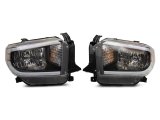 Raxiom 14-21 Toyota Tundra Axial Series Headlights w/ SEQL LED Bar- Black Housing (Clear Lens) thumbnail 6