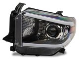 Raxiom 14-21 Toyota Tundra Axial Series Projector Headlights w/ LED Bar- Black Housing (Clear Lens) thumbnail 7