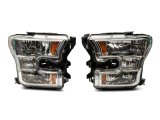Raxiom 15-17 Ford F-150 Axial OEM Style Rep Headlights- Chrome Housing (Clear Lens) thumbnail 4