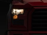 Raxiom 15-17 Ford F-150 Axial OEM Style Rep Headlights- Chrome Housing- Smoked Lens thumbnail 1