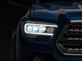 Raxiom 16-23 Toyota Tacoma w/ Factory Halogen DRL LED Headlights- Black Housing (Clear Lens) thumbnail 1